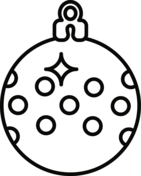 Christmas ornaments coloring pages free printable pictures