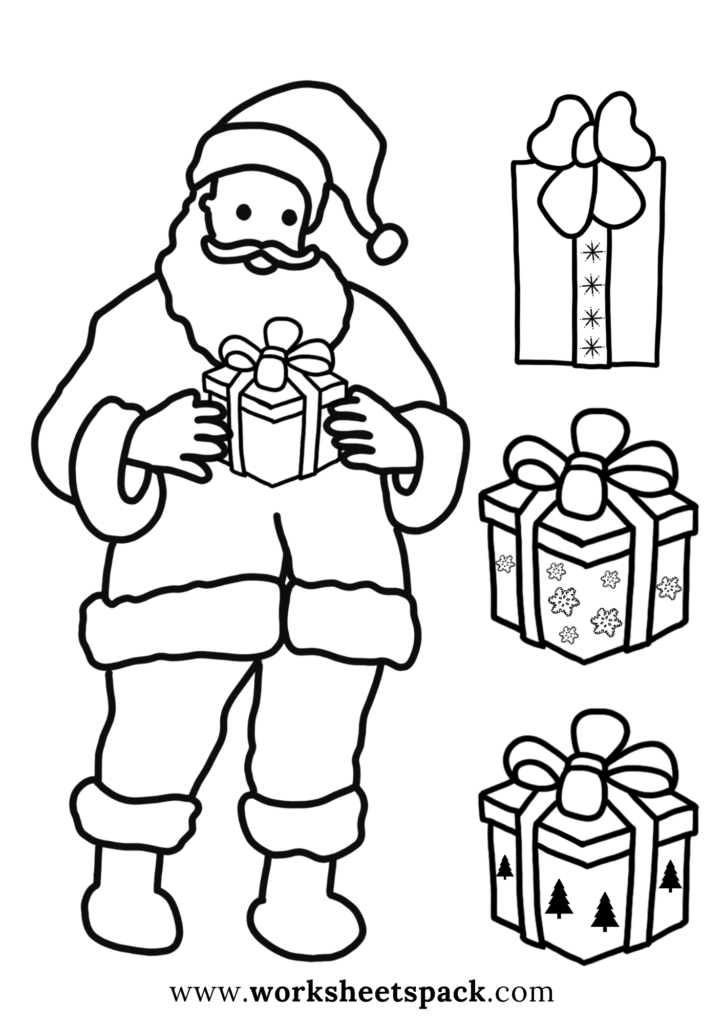 Free christmas coloring pages for kids