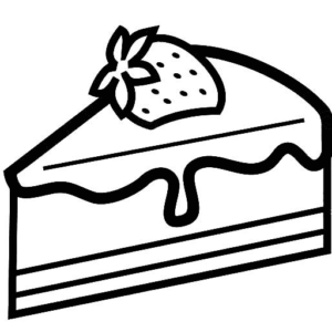 Cake coloring pages printable for free download