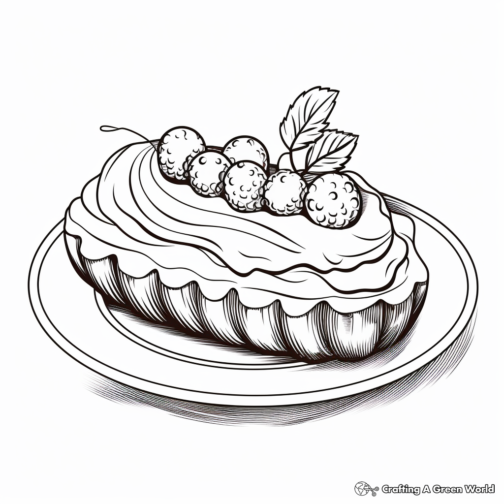 Dessert coloring pages