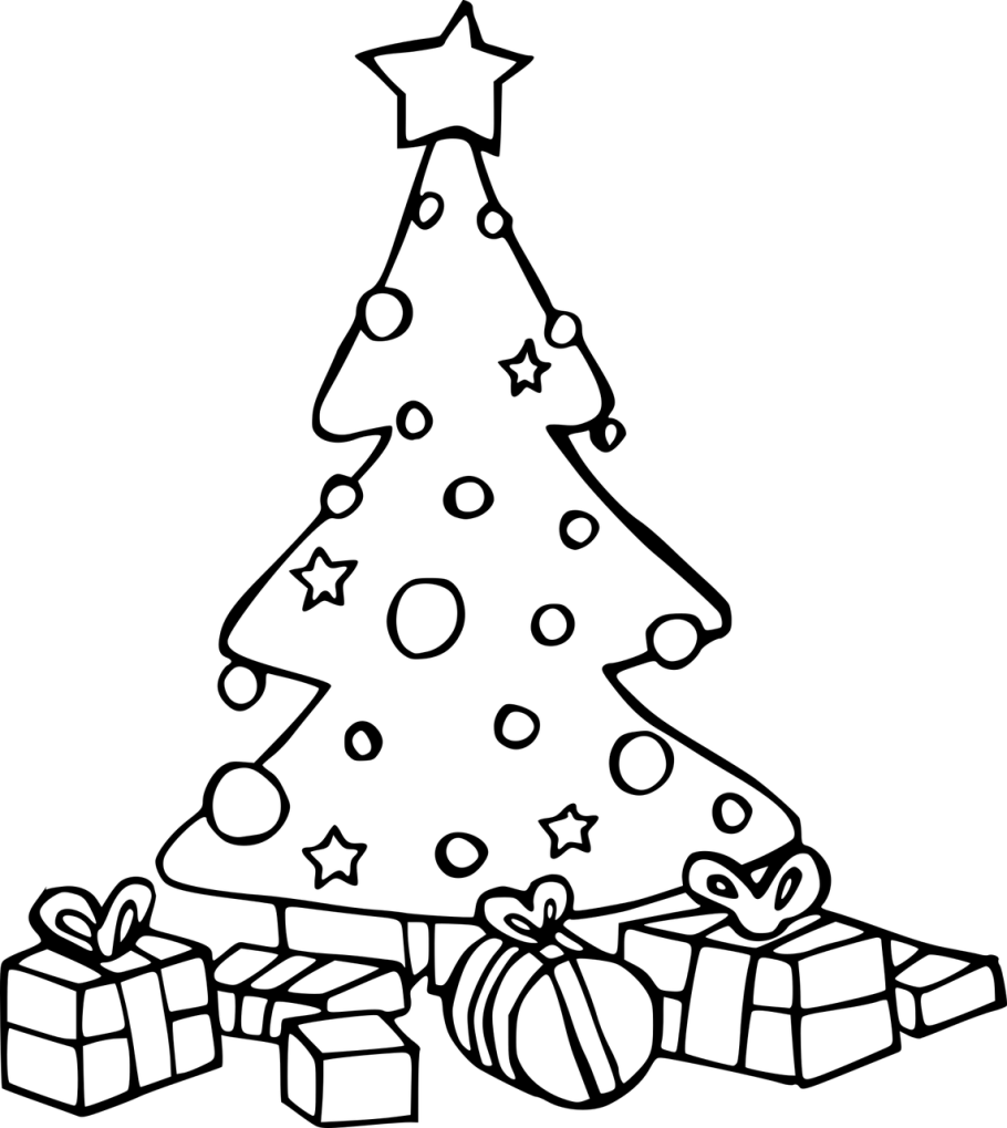 Free printable christmas tree loring pages lour and design your own christmas trees