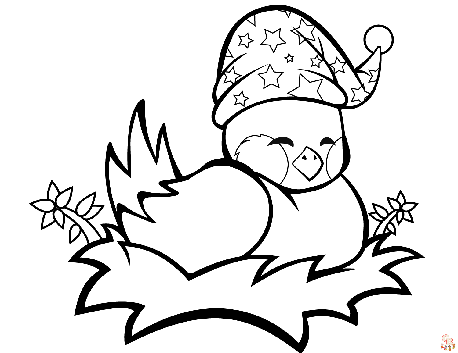 Cute birds coloring pages