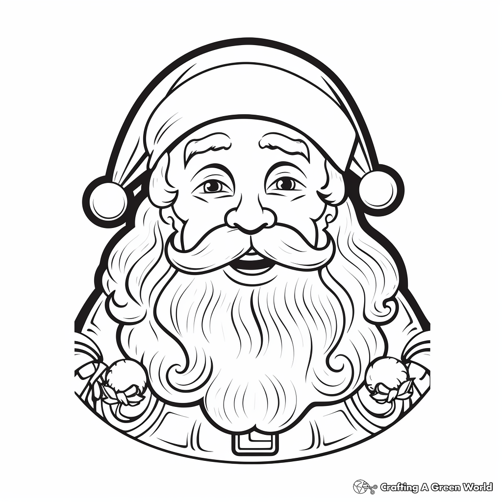 Christmas card coloring pages