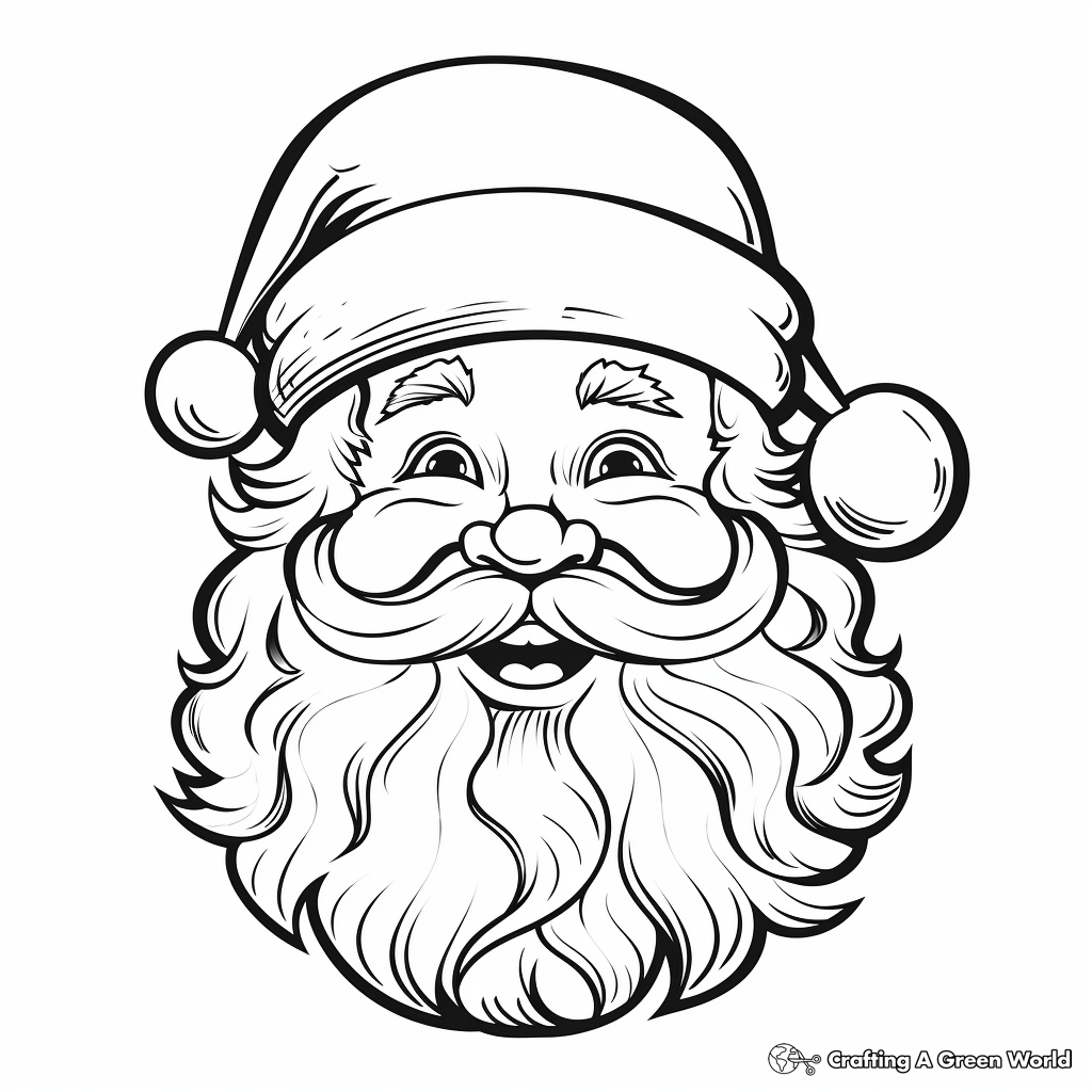 Christmas card coloring pages