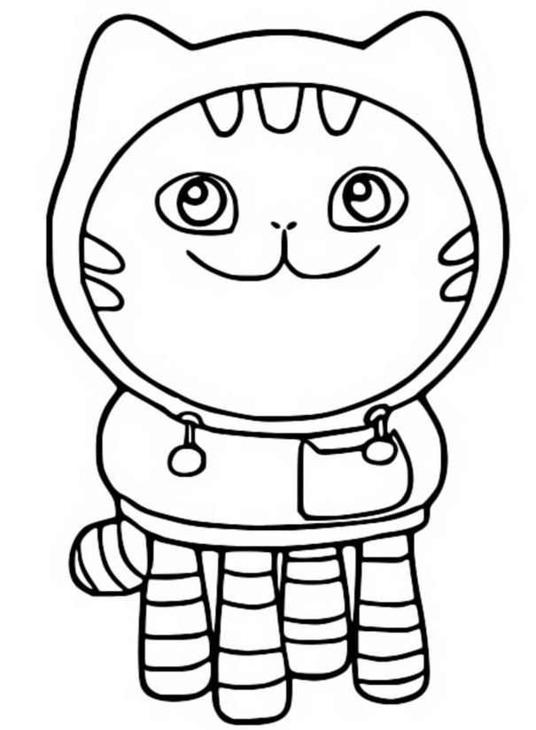 Coloring page gabbys dollhouse dj catnip coloring pages printable coloring pages doll house