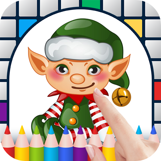 Christmas elves color by number