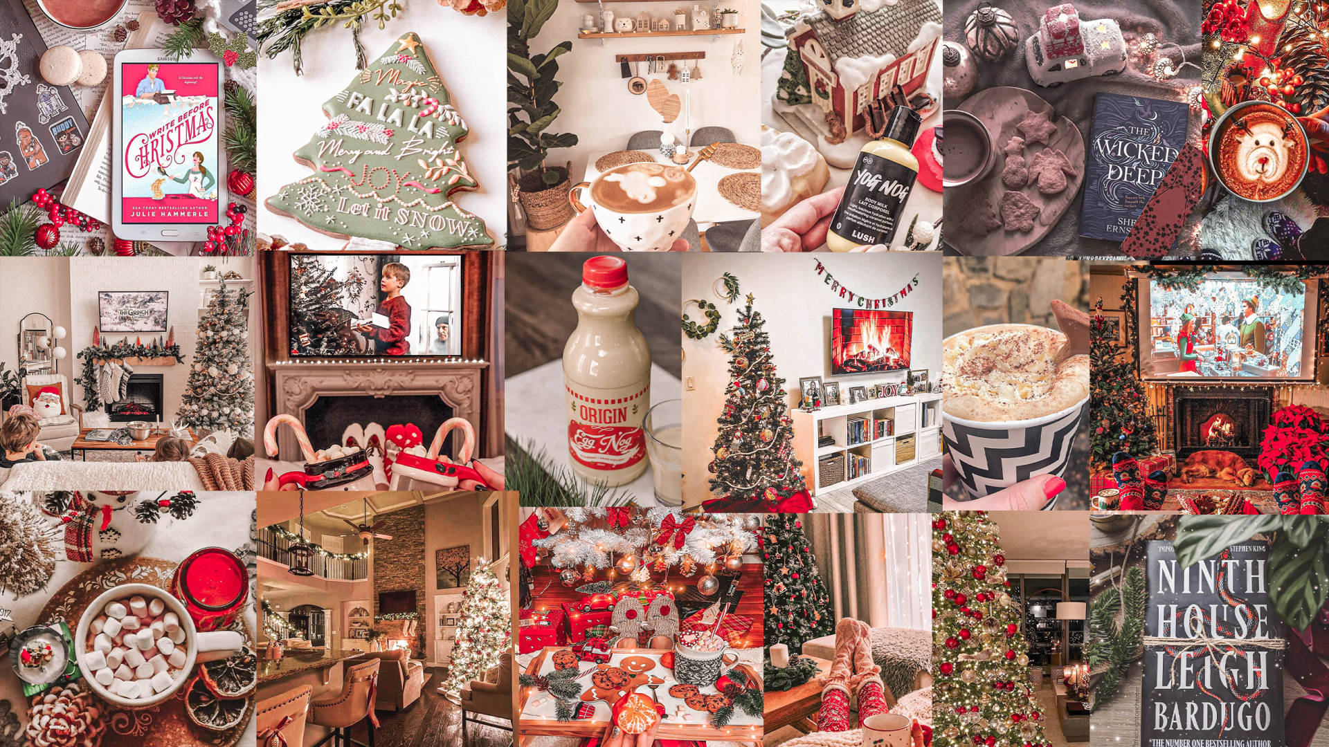 Download aesthetic christmas collage wallpaper