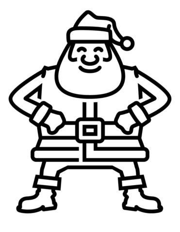 Santa claus coloring page free printable coloring pages