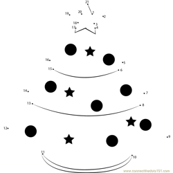 Winter connect the dots printable worksheets