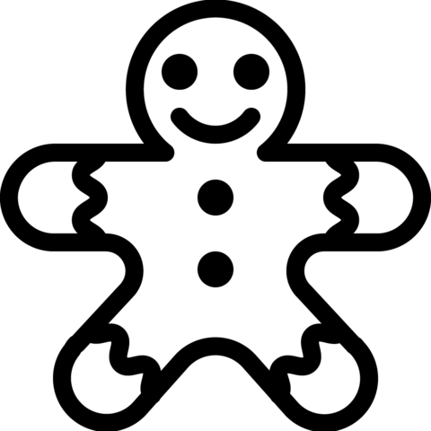 Christmas gingerbread cookie coloring page free printable coloring pages