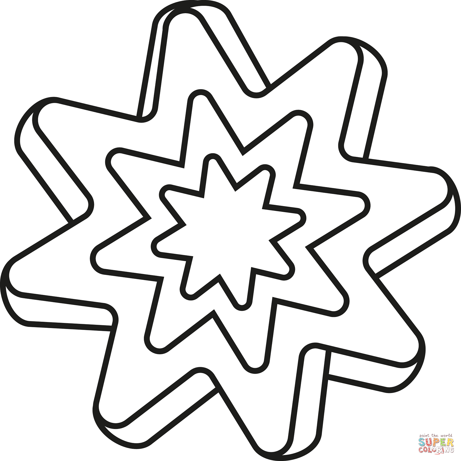 Christmas cookie coloring page free printable coloring pages