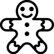 Christmas cookie coloring pages free printable pictures