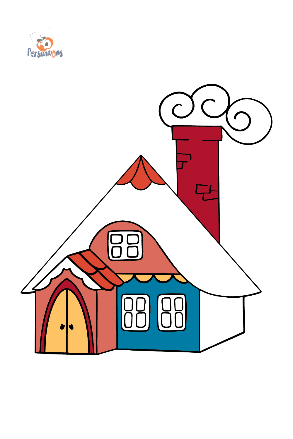 Wonderful house coloring page â online and print for free