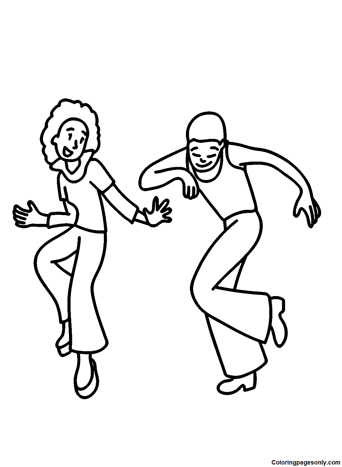 Dancing coloring pages printable for free download