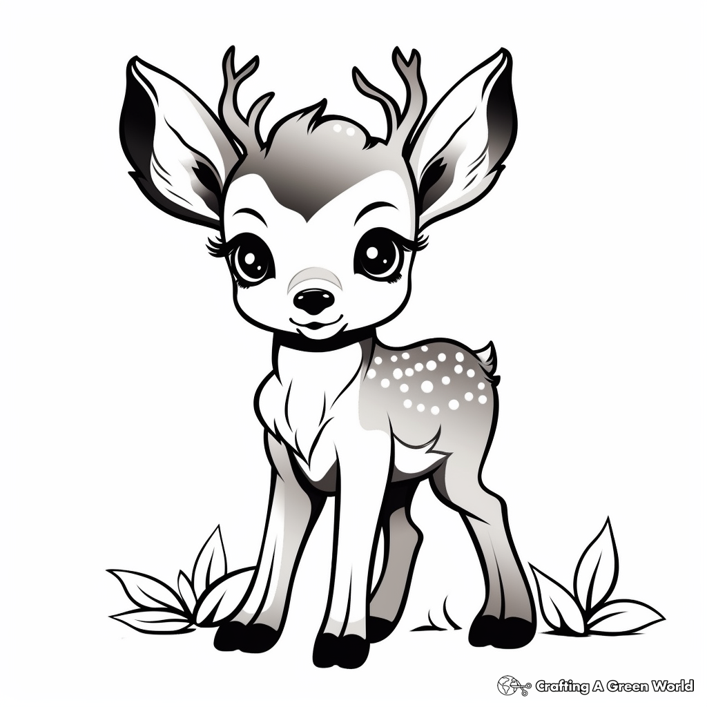 Deer antler coloring pages