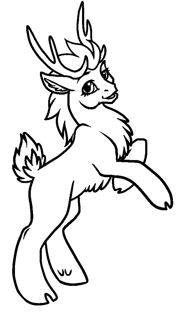 Free printable reindeer coloring pages for kids