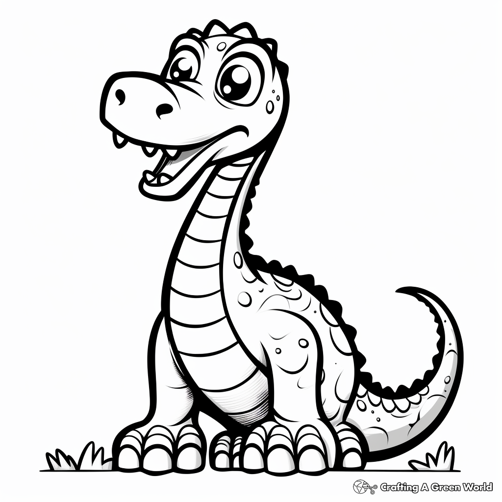 Dinosaur coloring pages for toddlers