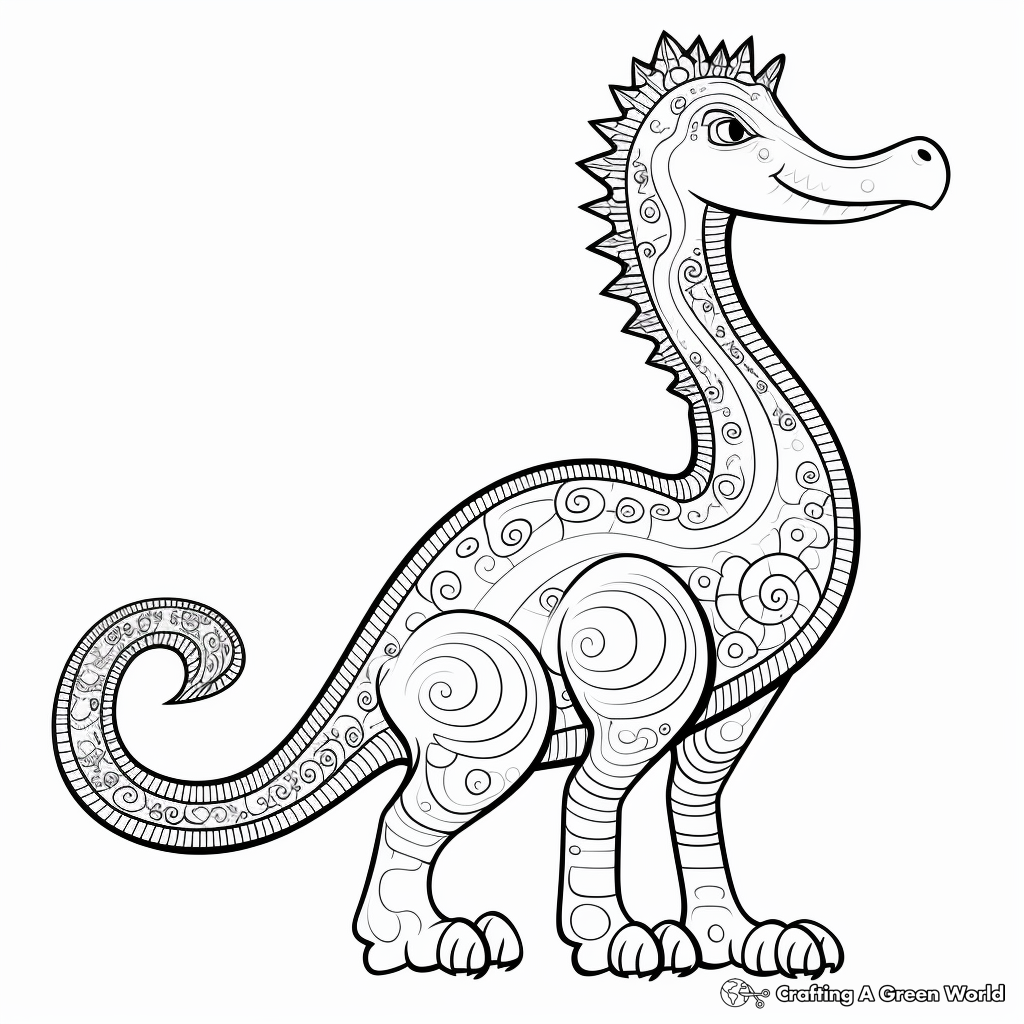 D is for dinosaur coloring pages