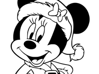 Disney christmas coloring pages