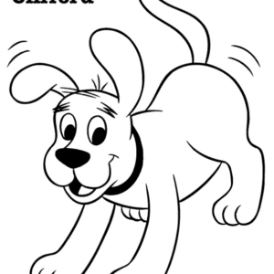 Clifford coloring pages printable for free download