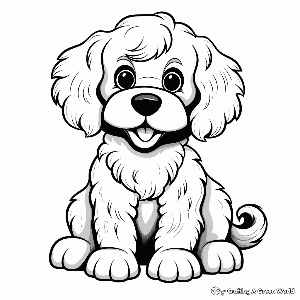 Cockapoo coloring pages