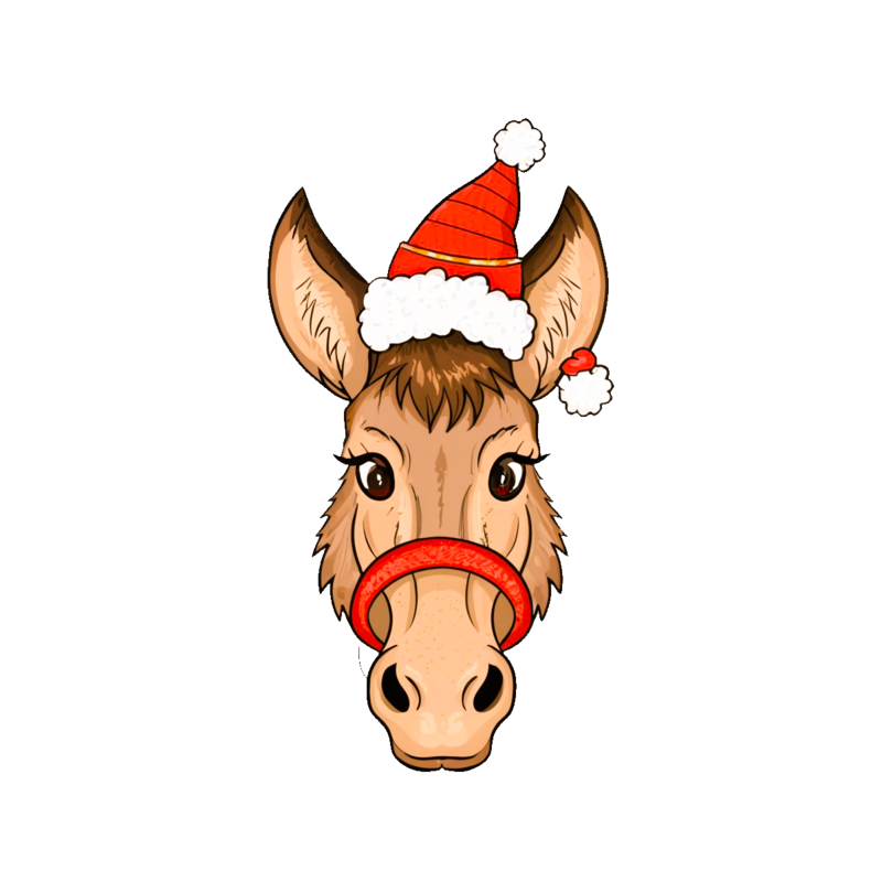 Christmas donkey png png images psd free download