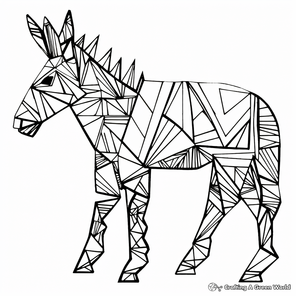 Donkey coloring pages