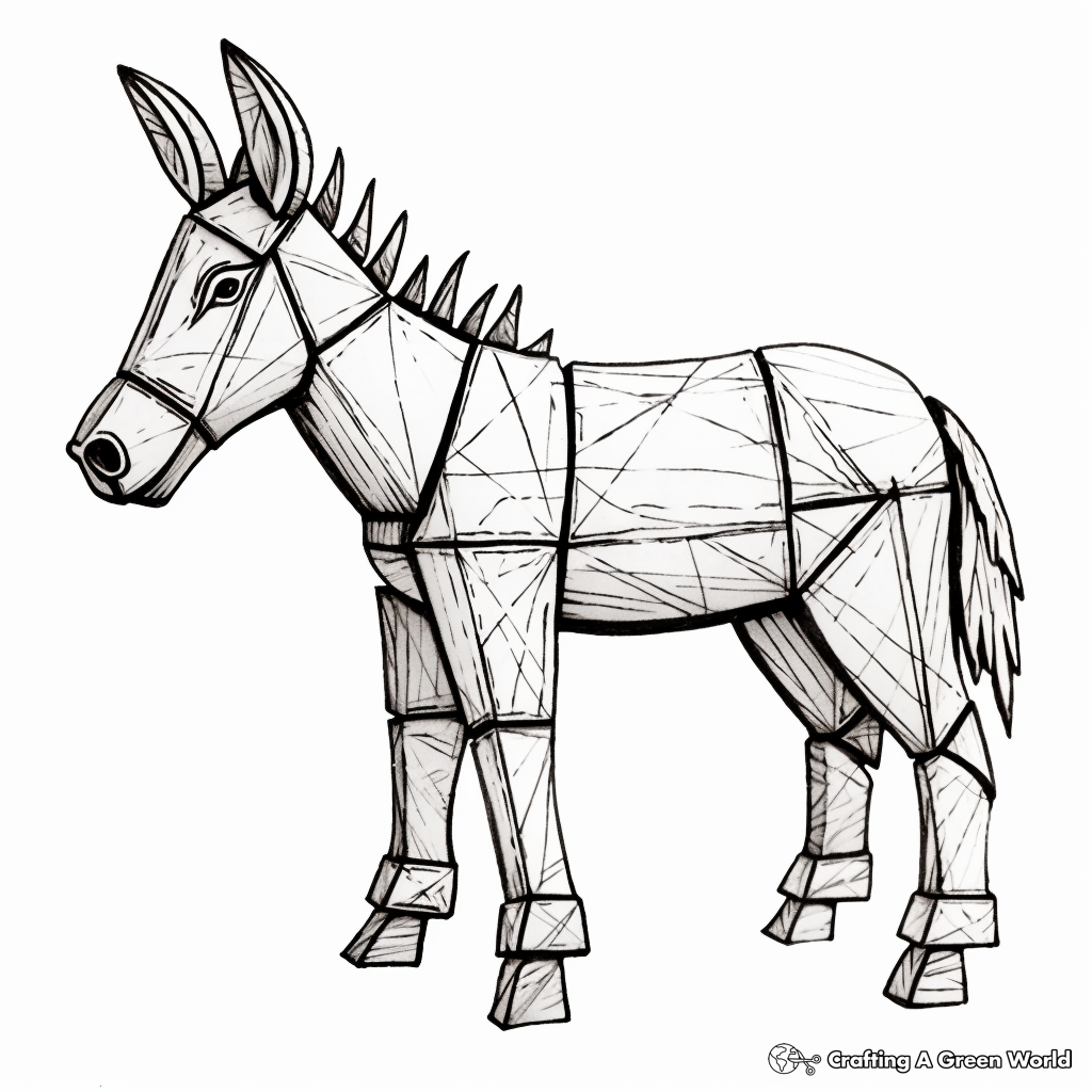 Donkey coloring pages