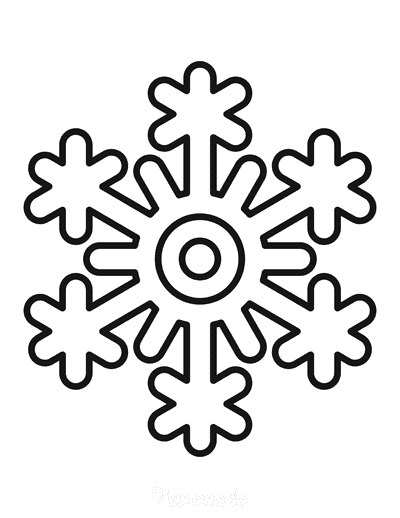 Best snowflake coloring pages free snowflake templates