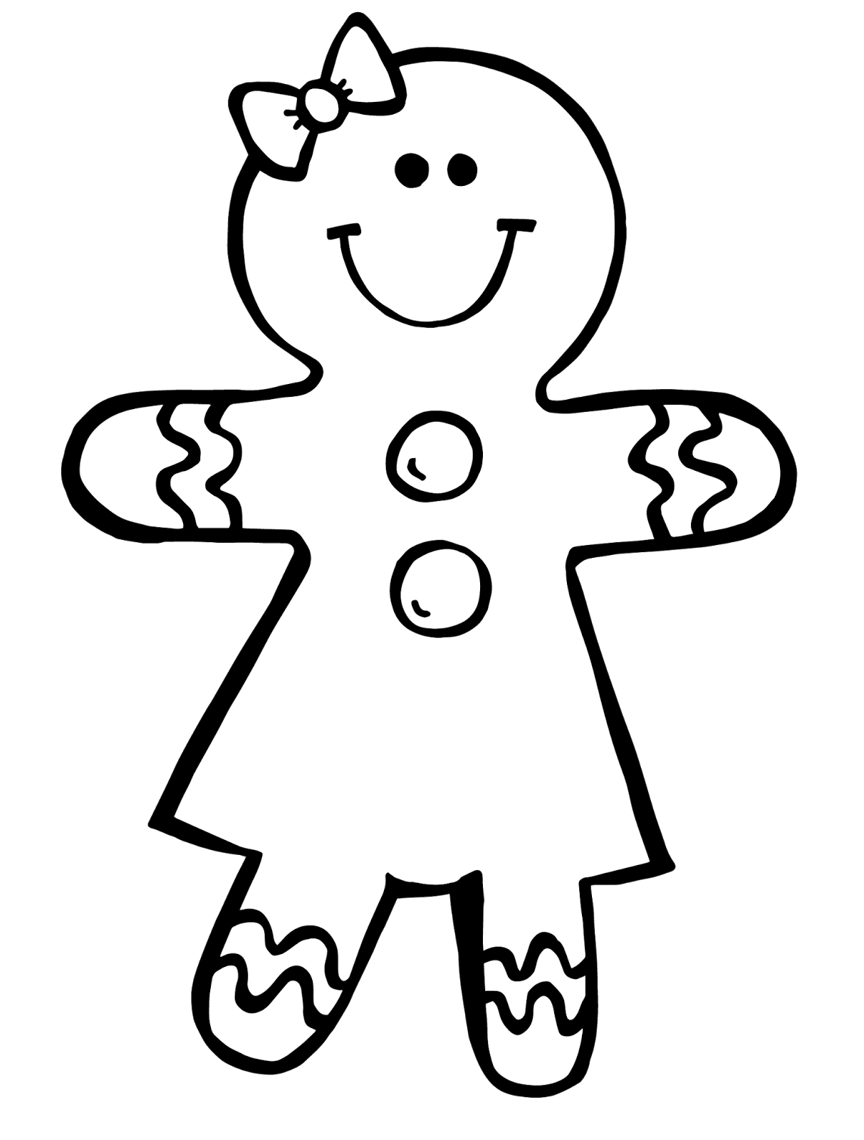 Adorable gingerbread boy girl clipart for teachers