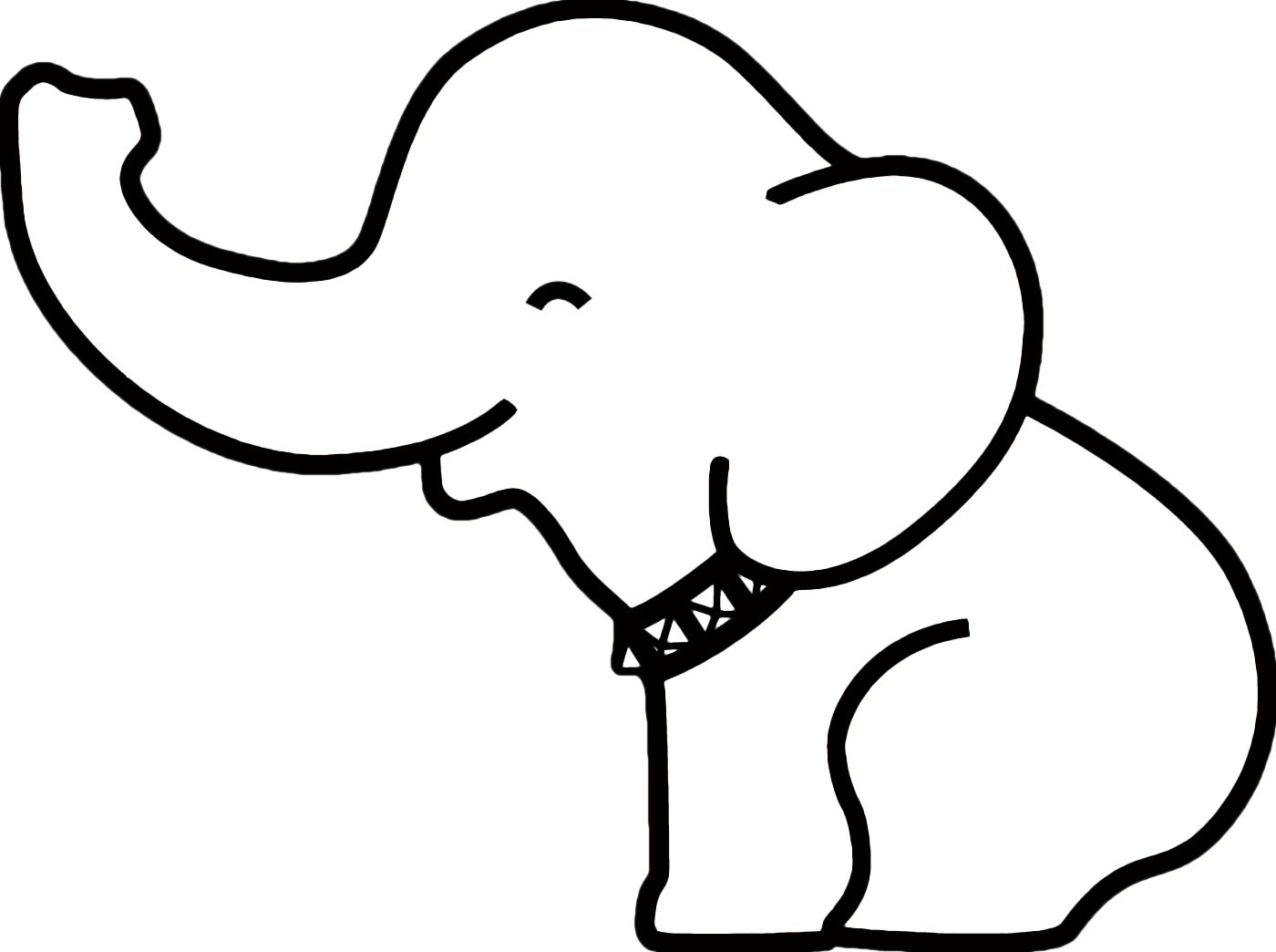 Elephant outline