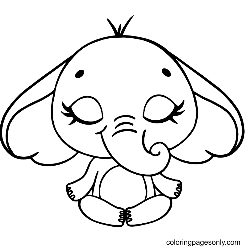 Elephant coloring pages