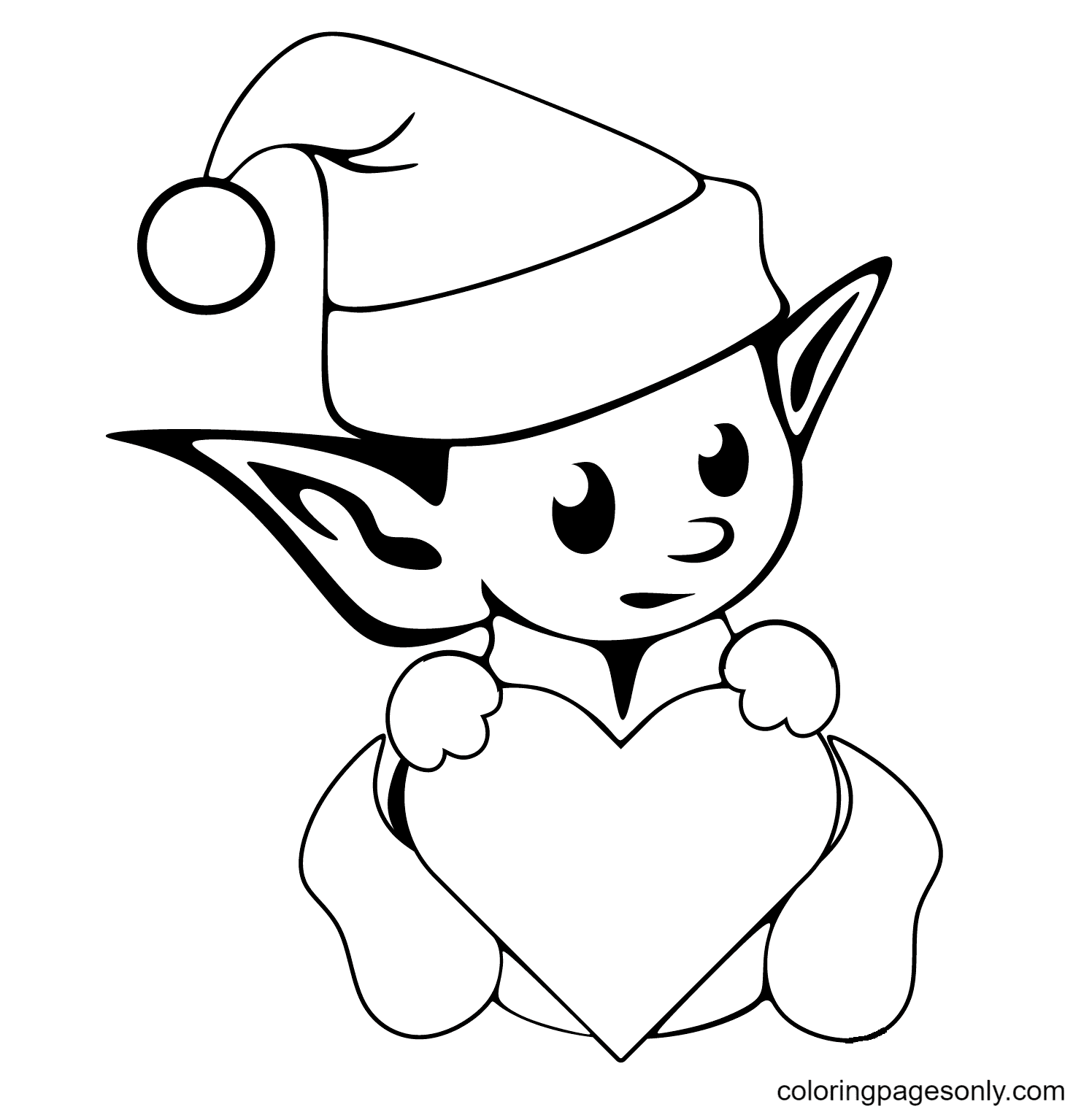 Elf coloring pages printable for free download