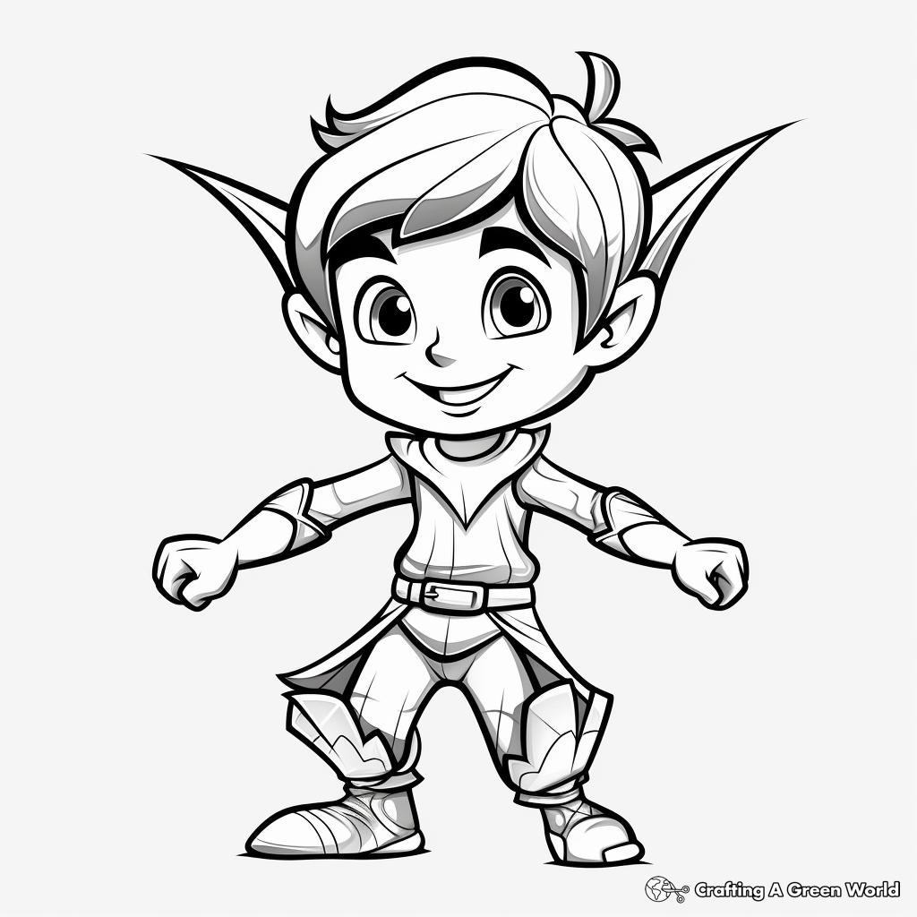 Elf on the shelf coloring pages