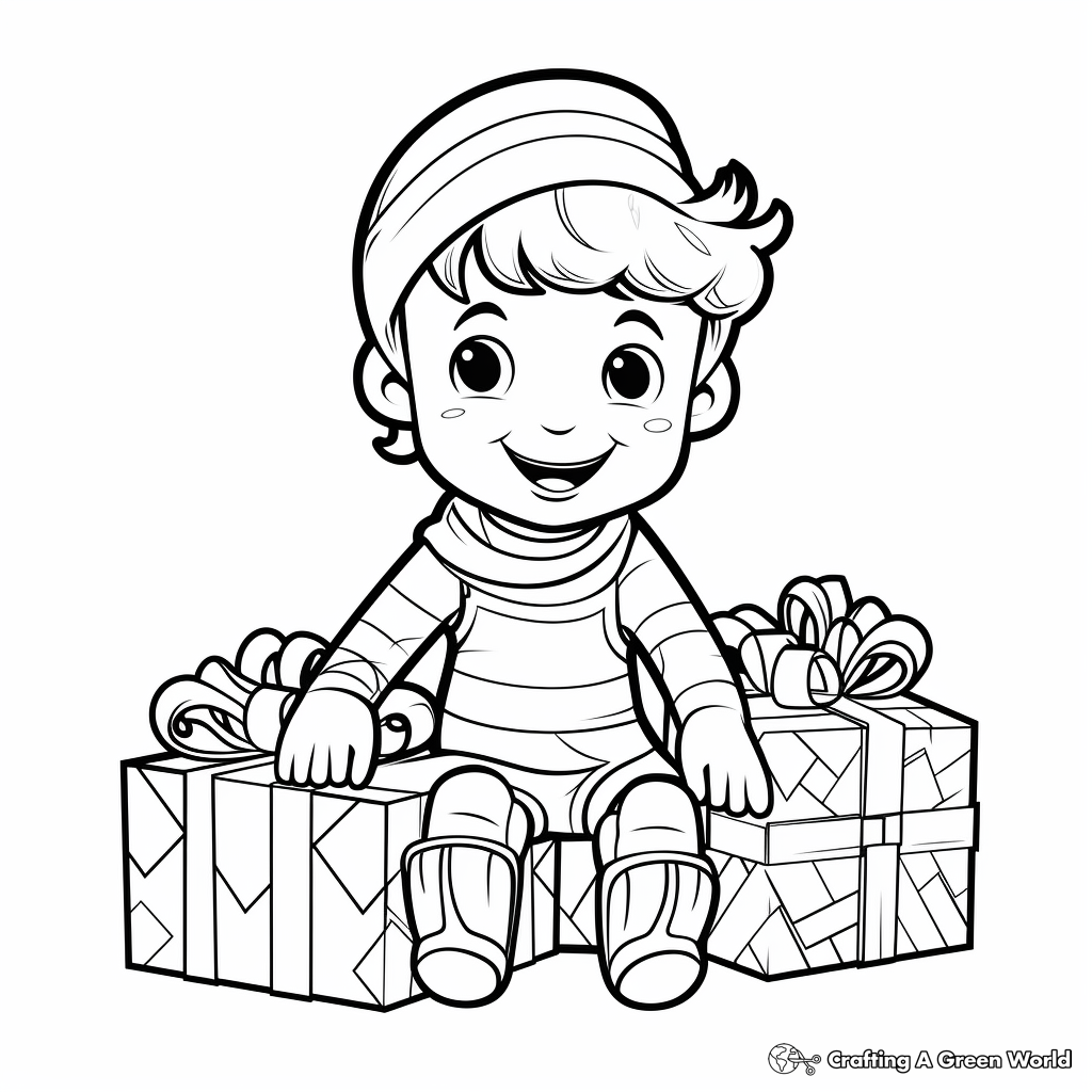 Elf on the shelf coloring pages