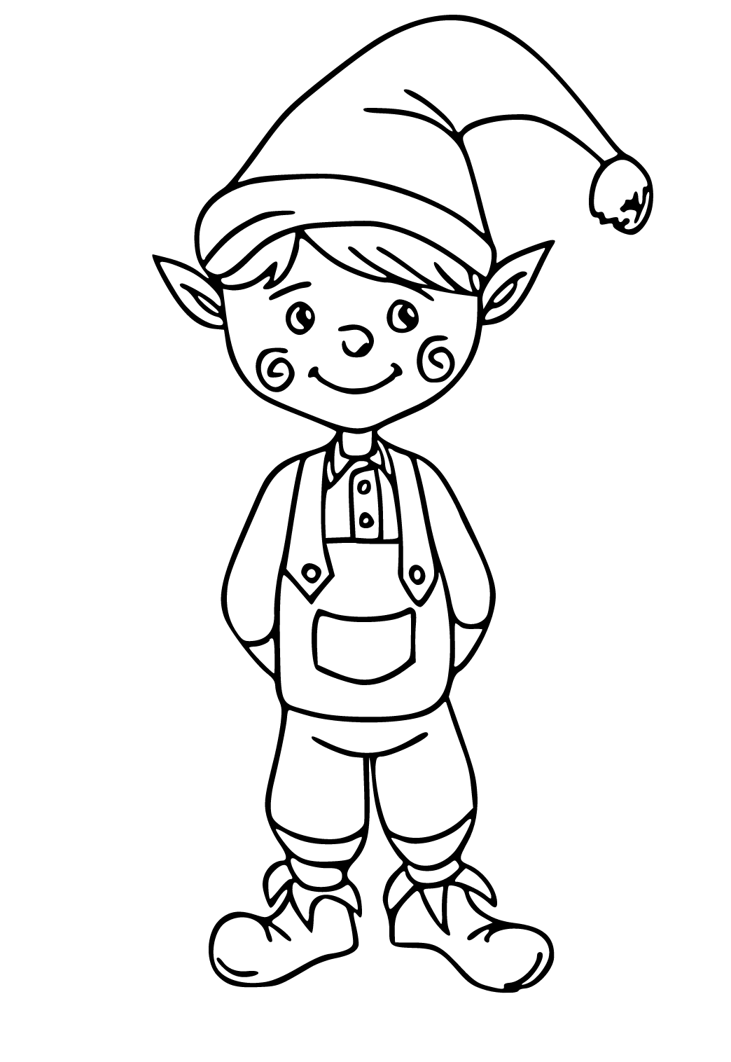 Free printable elf on the shelf suit coloring page sheet and picture for adults and kids girls and boys