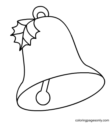 Christmas bells coloring pages printable for free download