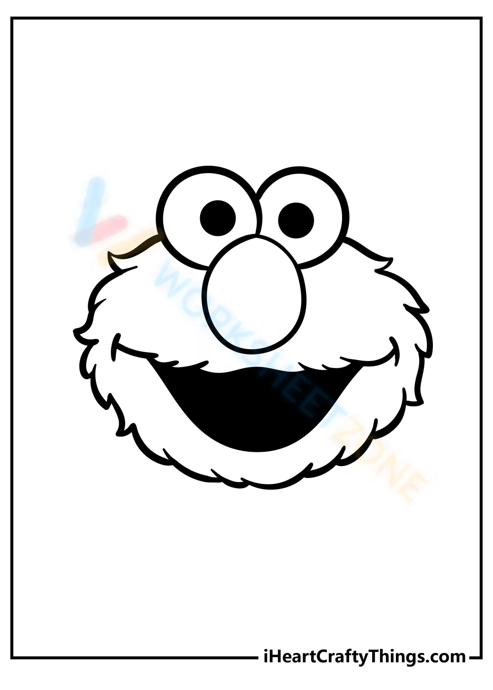 Free collection of elmo coloring pages for kids