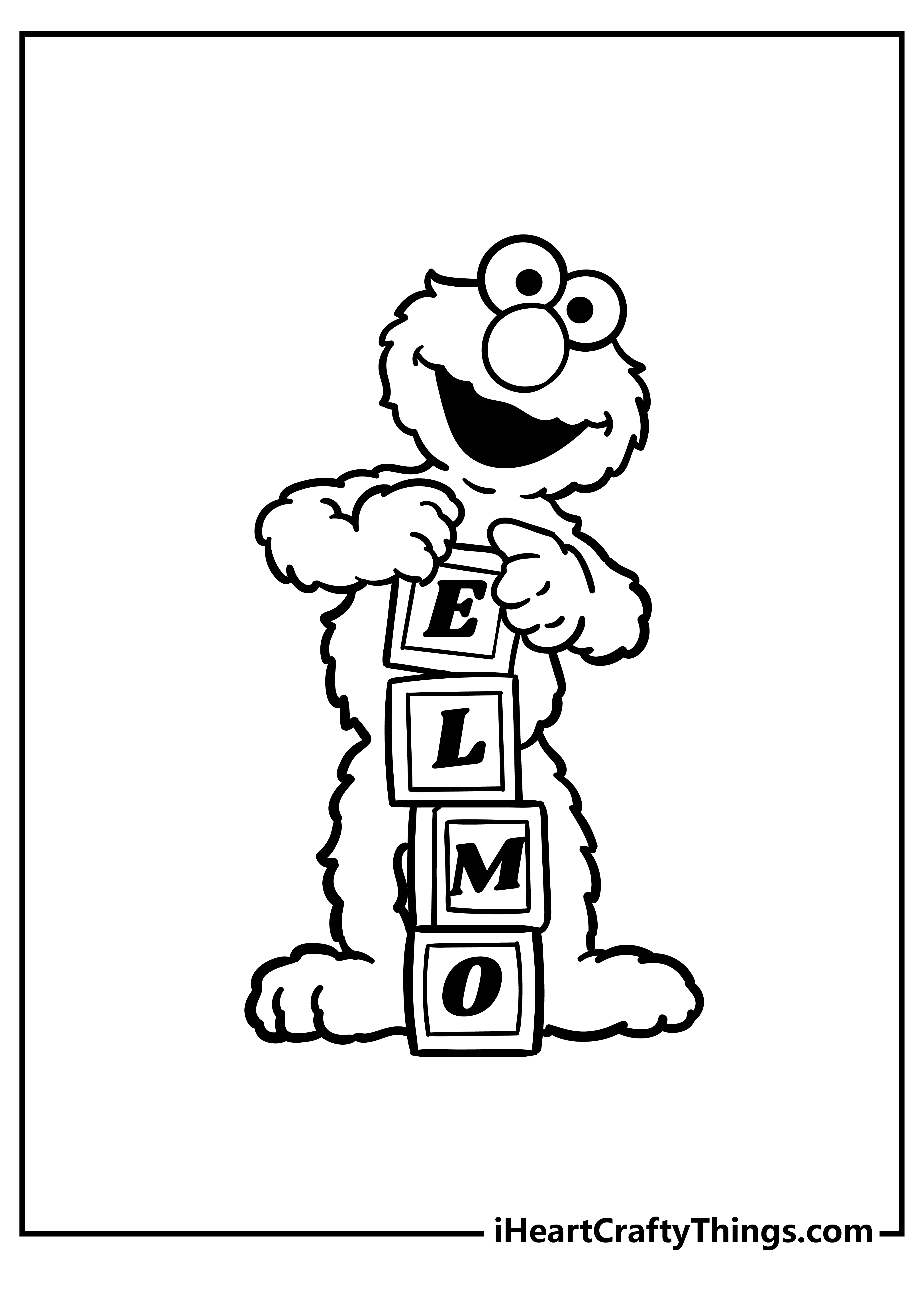Elmo coloring pages free printables