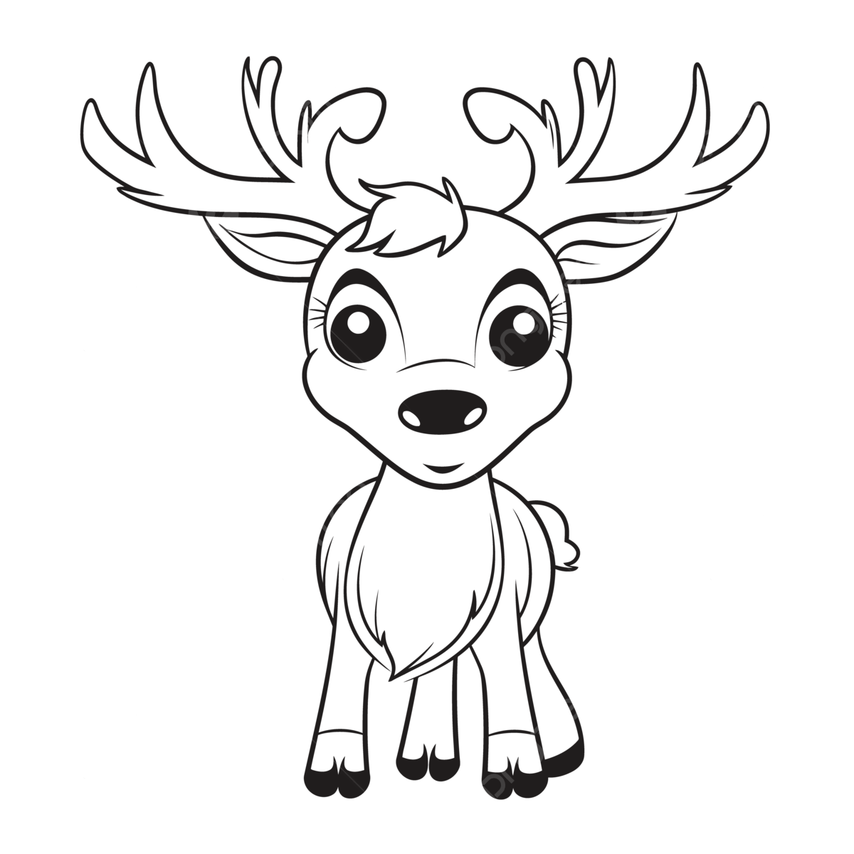 Disney deer coloring page outline sketch drawing vector deer drawing wing drawing ring drawing png and vector with transparent background for free download
