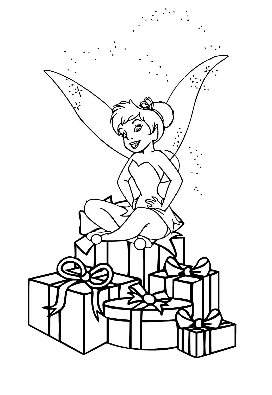 Free printable holiday fairy coloring page sheet and picture for adults and kids girls and boys