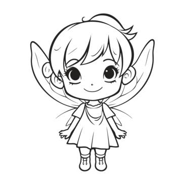 Easy fairy drawing png transparent images free download vector files