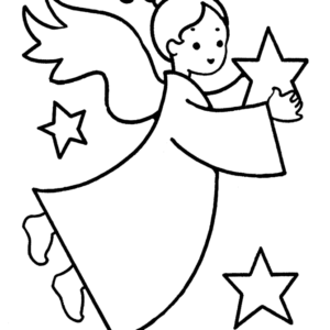 Christmas angels coloring pages printable for free download