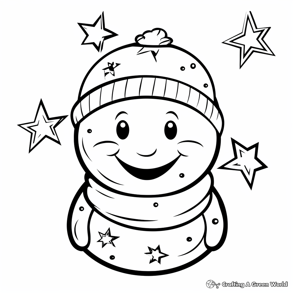 Snowman coloring pages