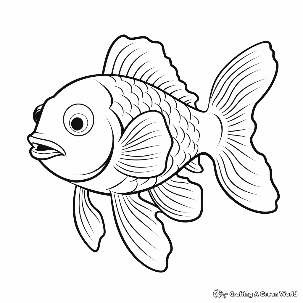 Cartoon fish coloring pages