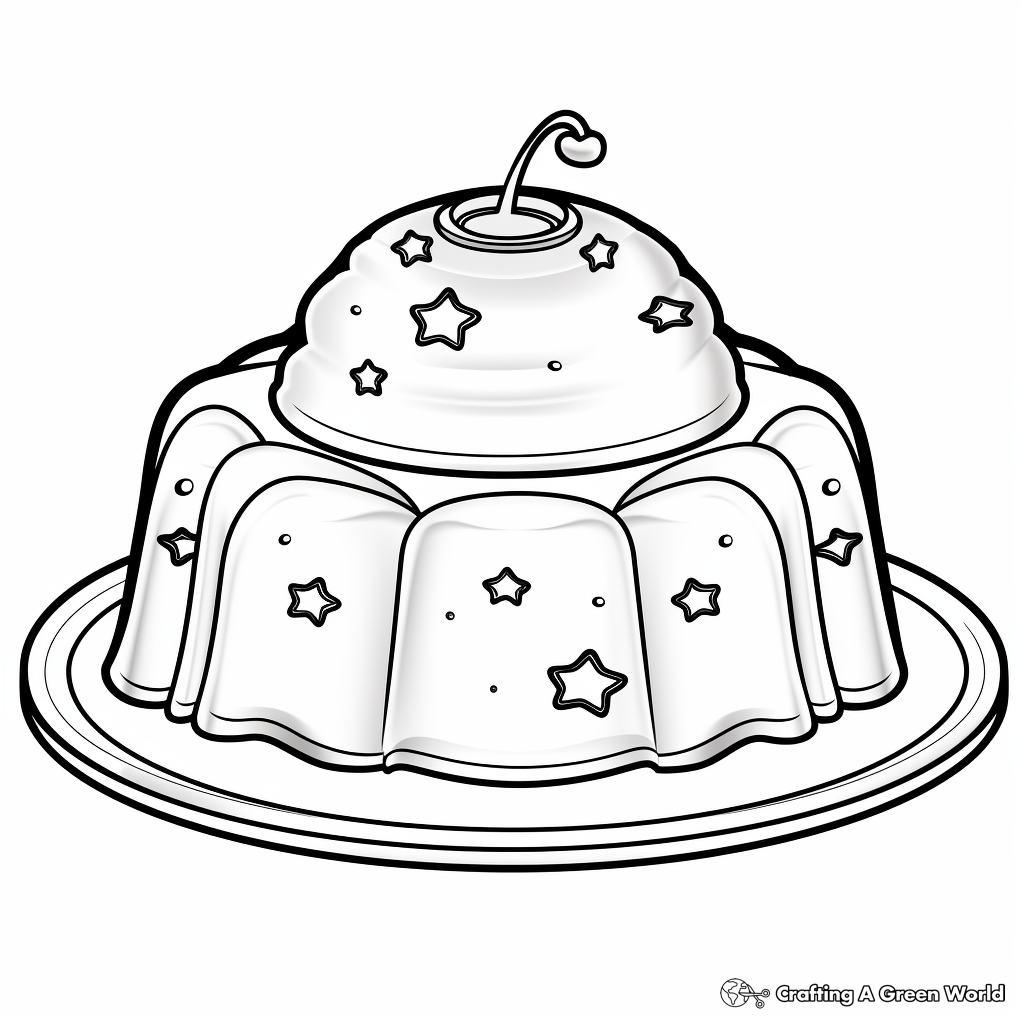 Dessert coloring pages