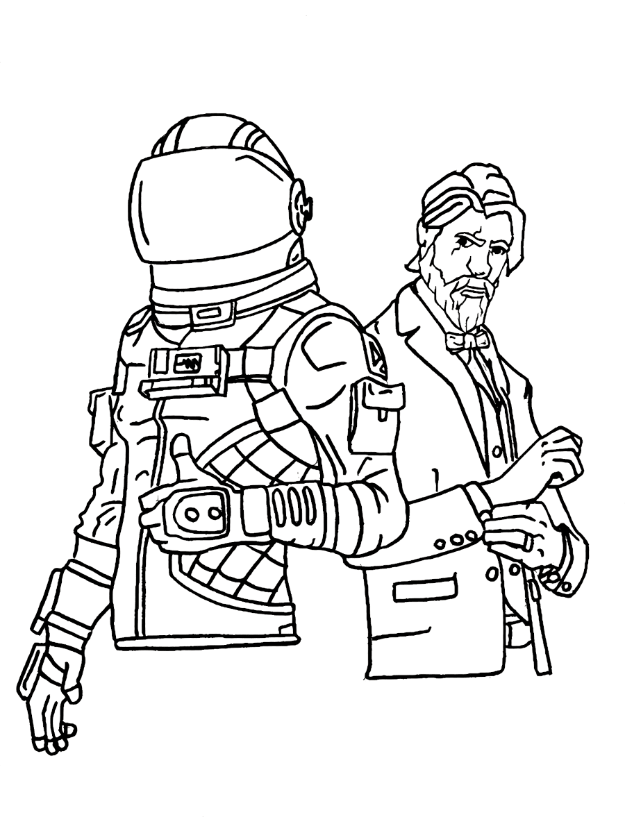 Fortnite coloring pages