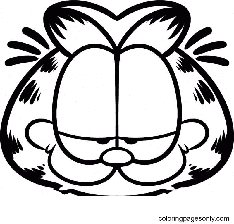 Garfield coloring pages printable for free download