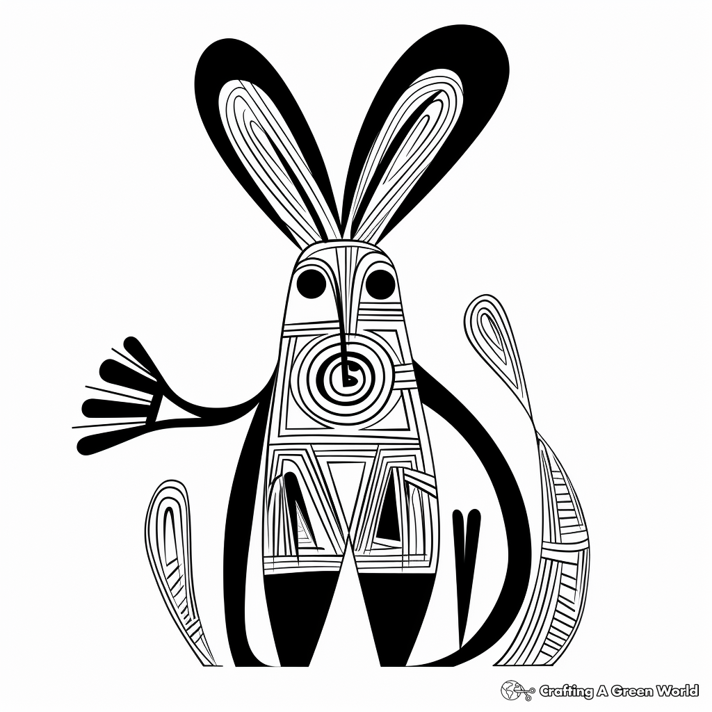 Year of the rabbit coloring pages