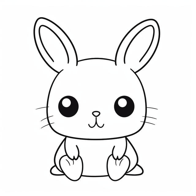 Cute bunny animal coloring pages for halloween outline sketch drawing vector bunny drawing animal drawing halloween drawing png and vector with transparent background for free download
